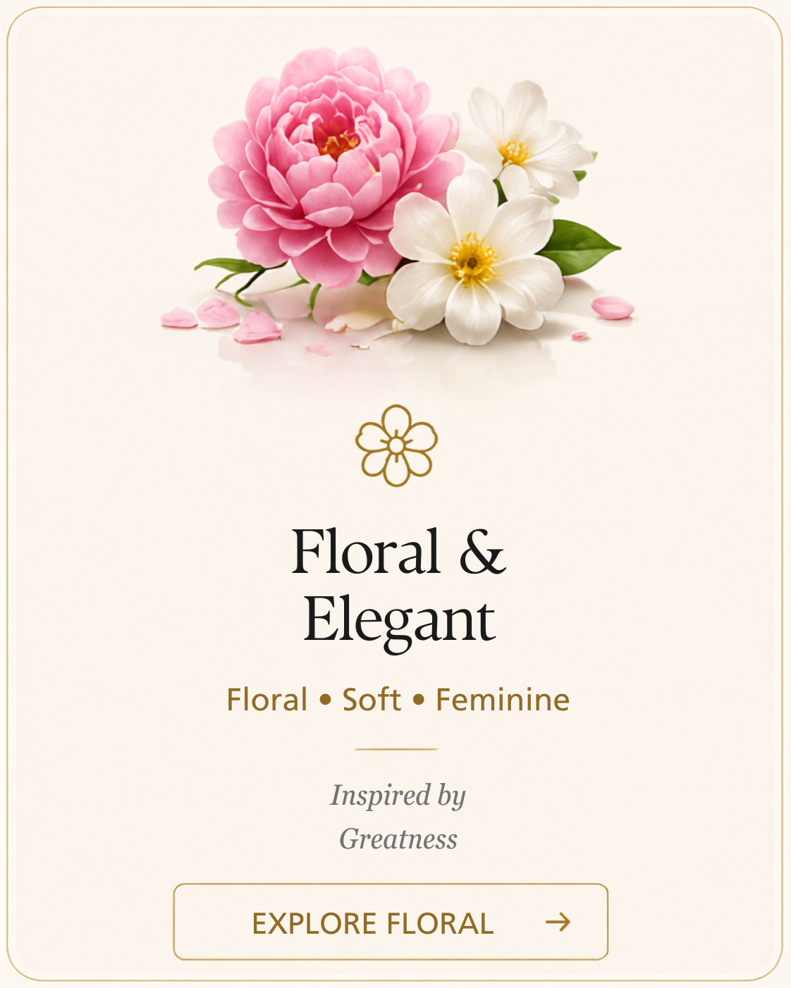 floral and elegant
