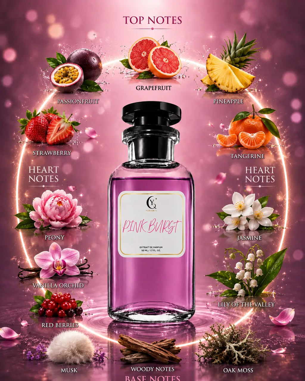 Pink Burst - Inspired by Victoria’s Secret Bombshell | 50ml Extrait de Parfum for Women